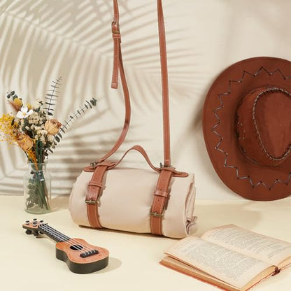 PU Leather Picnic Blanket Carry Strap with Adjustable Shoulder Strap Travel Rug Yoga Blanket Mat Carrier Portable Beach Mat Roll Holder Belt for Outdoor Camping Travel Hiking - style: with Shoulder Strap