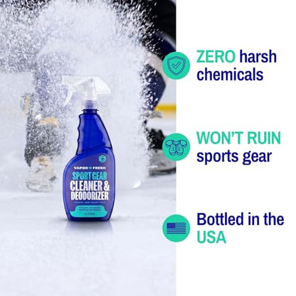 Vapor Fresh Sports Gear Cleaner and Deodorizer Spray, 16oz (12 Pack) - size: 16 Fl Oz (Pack of 12)