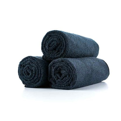 The Rag Company - Sport & Workout Towel - Gym, Exercise, Fitness, Spa, Ultra Soft, Super Absorbent, Fast Drying Premium Microfiber, 320gsm, 16in x 27in, Midnight (3-Pack) - color: Midnight