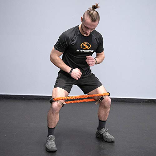 Stroops Deluxe Loop Slastix Resistance Bands for Professional Athletes and Beginners | Superior Exercise Bands for Strength Training, Full Body Workouts, and Home Gym Fitness - color: Orange, size: Heavy