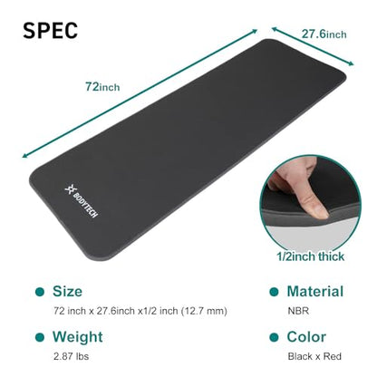BodyTech Exercise mat - color: Black/Gray