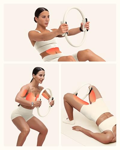 BetterMe Toning Pilates Ring – Magic Circle Pilates Ring for Strength & Flexibility – 15 Inch Fitness Ring for Home Pilates & Yoga Workouts - color: Subtle Mint
