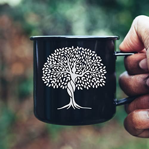 OLYCRAFT 2pcs 8.6x11 inch Tree of Life Silk Screen Printing Stencils Self-Adhesive Silk Screen Stencils Tree Screen Printing Stencils Reusable Mesh Transfers for Painting on Wood T-Shirts Bags - color: Tree of Life