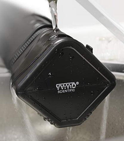VViViD Flat-Sided Black Plastic 25-41 Inch Length Telescoping Poster, Artwork and Document Carrying Tube