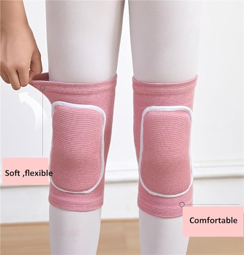 YYaaloa Knee Pads Sponge Knee Brace Breathable Flexible Elastic Knee Support for Volleyball, Dancing, Football, Yoga, Basketball, and Skating (Dark Pink 1Pair, Medium) - color: Dark Pink 1Pair
