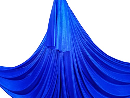 Deluxe Pilates & Yoga Flying Swing Aerial Hammock - Silk Fabric (5mx2.8m) - color: Deep Blue