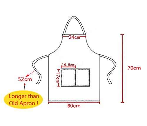 Total 15 PCS Deep Red Plain Deep Red Bib Apron for Women Men Adult with 2 Front Pockets-Painting Baking Cooking Kitchen Apron for Women Girls-(Wine,15pcs) - color: Deep Red-15pcs