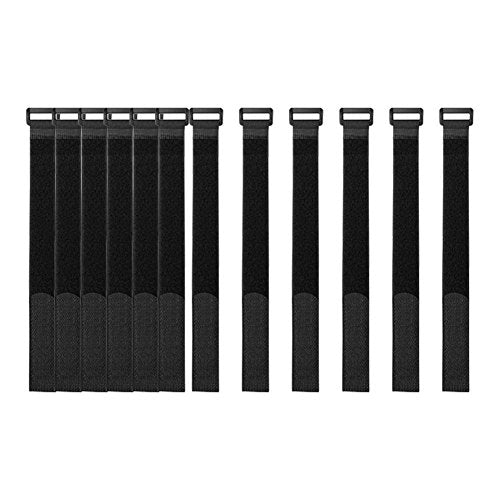 YiwerDer [16 Pack] 1 x 12" Hook and Loop Reusable Fastening Nylon Cable Straps, Durable Functional Ties Organizer Fastener to Keep Your Places Tidy - style: 12" x 1Inch