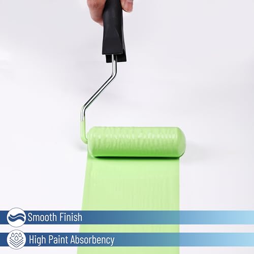 Bates- Foam Paint Roller Covers, 4 Inch, 30 Pack, Bulk High Density | Foam Roller Covers for Paint Roller Use, Smooth Finish Painting, Walls, Cabinets, Furniture & DIY Painting Projects
