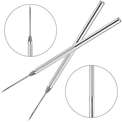 2 PCS Clay Needle Tools, Stainless Steel Pottery Tool Polymer Clay Tools | Air Dry Clay Tools for Carving Sculpting