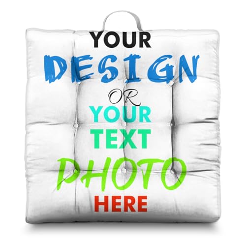 Meditation Cushion, Floor Pillows for Sitting, Meditation Pillow for Tatami Living Room, Yoga Sitting, Floor Pillow in Home & Outdoor, Memory Foam Added, 22x22 Inch - color: Customization, size: Square