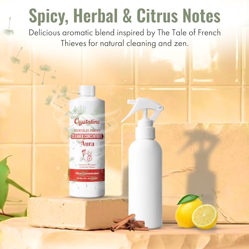 Aura Natural Cleaner Concentrate – Inspired by the legend of the Four Thieves Essential Oils, 16oz