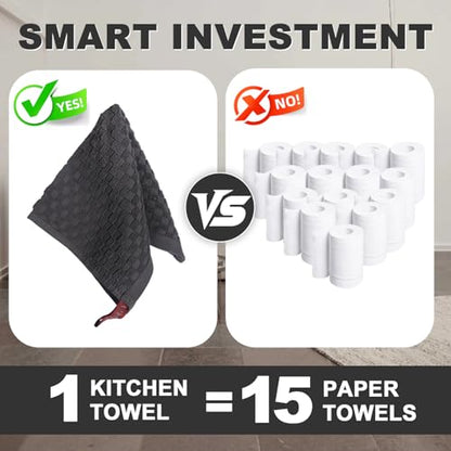 Washcloths Set, 4-Pack Cotton Wash Cloths, 12x12 Inch, White/Grey - color: White and Grey 4 Pack