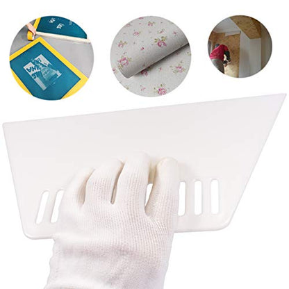 10 Inch Screen Printing Squeegee Bigger and Thicker Wallcovering Smoothing Scraper for Silk Screen Printing, Inkjet Transparency Film, Wallpaper, Paint, Spreading, Pack of 3