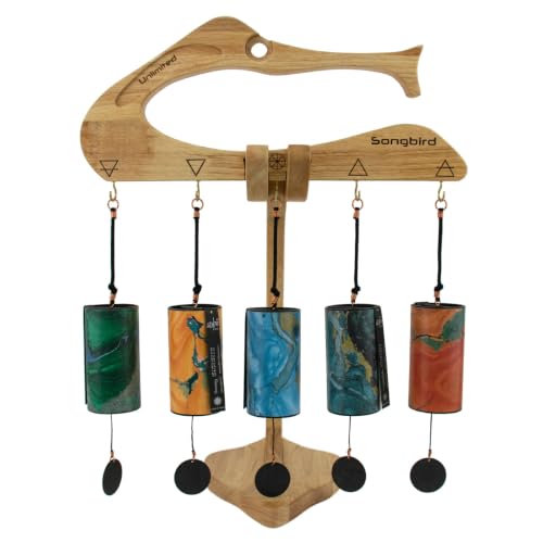 Zaphir Chimes - Includes 1 Chime/Tuned According to the 5 Seasons & Elements of FengShui | Zaphir Chimes - Includes 1 Chime / Tuned According to the 5 Seasons & Elements of FengShui - size: Set #3 - With Songbird Stand and Case