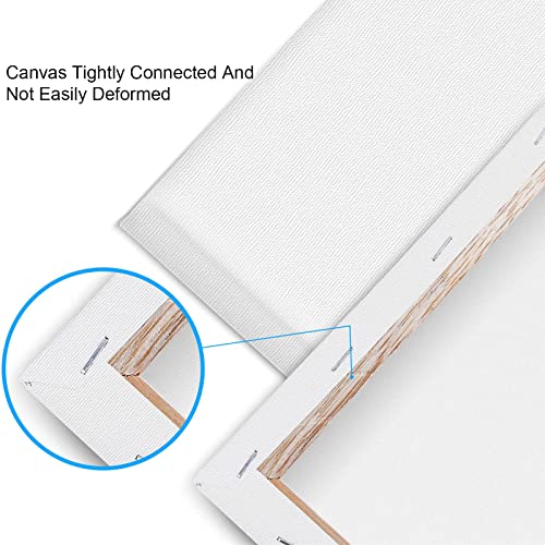 20 Pack Canvases for Painting with 8x10, Painting Canvas for Oil & Acrylic Paint. - size: 8x10in-20Pack