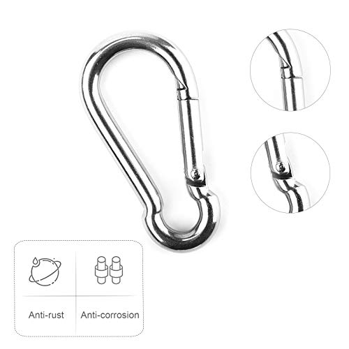 Hanging Swing Chair Chain Kit, 2 Set Stainless Steel Hardware Heavy Duty Porch Swing Hammock Chain Kit Hanging Hooks for Hammock, Rope, Tire, Tree Swings