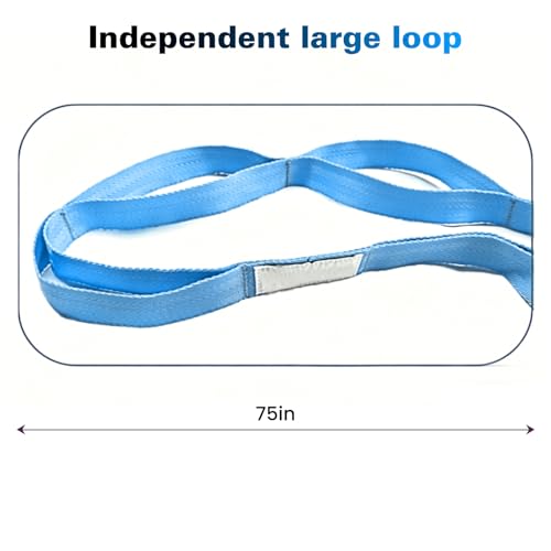 Stretching Strap with 10 Loops Non-Elastic Yoga Strap for Physical Therapy Pilates Dance Gymnastics Stretch Band for Daily Flexibility Routine at Home Gym Travel Includes Exercise Guide