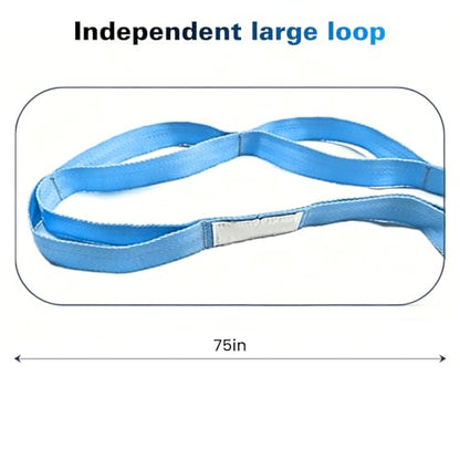 Stretching Strap with 10 Loops Non-Elastic Yoga Strap for Physical Therapy Pilates Dance Gymnastics Stretch Band for Daily Flexibility Routine at Home Gym Travel Includes Exercise Guide