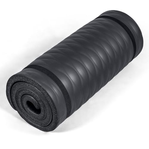 Tone Fitness 1-Inch Thick Yoga Mat | High-Density, Non-slip Exercise Mat with Carrying Strap for Yoga, Pilates, & Home Gym Workouts | Multiple Options - color: Black, style: Mesh