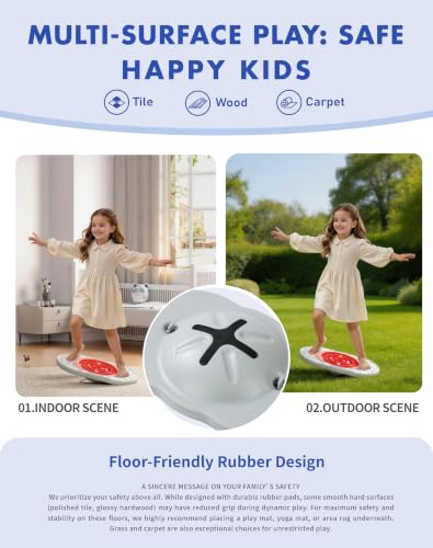 Kids Maze Balance Board with Bag, 2-in-1 Sensory Training Toy, Ages 3-12