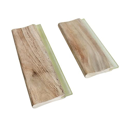 INTBUYING Screen Printing Squeegee Ink Squeegee Wooden Water Scraper 65 Durometer 18nches Long 4 inches Wide with Rubber Blade and Wooden Handle - size: 18 inches long