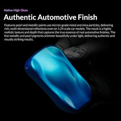 Gaahleri Kaleido Water-Based Acrylic Airbrush Paint Kit 24 Auto Color Set | Acrylic Paint, Pre-Thinned, High Gloss, Fast-Drying, with Thinner & Cleaner - color: 24 Auto Colors Set