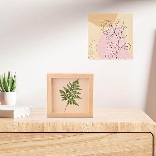 26 Pack Unfinished Wood Canvas Boards for Painting - 6 x 6 Inch Square Wooden Panels and Painting, DIY Handicrafts, Home Decoration（Thickness 0.98 inch）