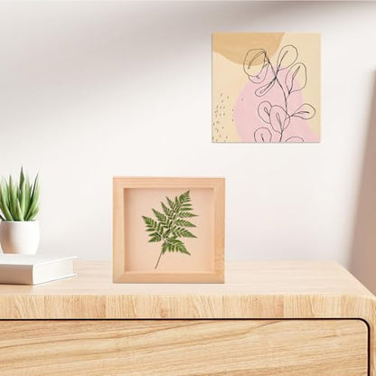 26 Pack Unfinished Wood Canvas Boards for Painting - 6 x 6 Inch Square Wooden Panels and Painting, DIY Handicrafts, Home Decoration（Thickness 0.98 inch）