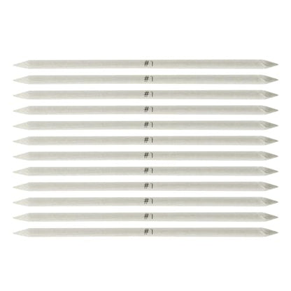 Creative Mark Blending Stumps - Solid Double-Ended Blending Stumps for Blending Charcoal, Pencils, Pastels, and More! - [Size # 1-12 Count] - size: Size # 1 - 12 Pack
