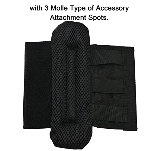 2 Pack Shoulder Strap Pad,Vest Shoulder Strap Pads Backpack Strap Pads Fit 2'' Sling Bags Shoulder Straps - color: Black