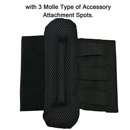 2 Pack Shoulder Strap Pad,Vest Shoulder Strap Pads Backpack Strap Pads Fit 2'' Sling Bags Shoulder Straps - color: Black