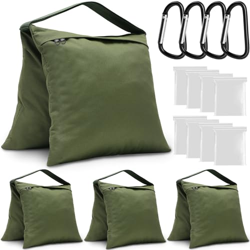 4 Packs Green Sandbag Weight Bags for Light Photography Video Equipment - color: Green