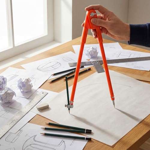 15.7 Inch Professional Large Compass with Pencil Holder | Woodworking Compass Pencil Marking Carpenters Geometry Tool Circle Maker for Geometry Drafting Art Drawing Circles - size: Large