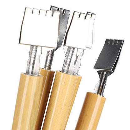 Dip Pen, Natural Bamboo Material Calligraphy Pen, Manga Calligraphy Dip Pen 5Pcs for Artists Cartoonists(Parallel line pen nib set)