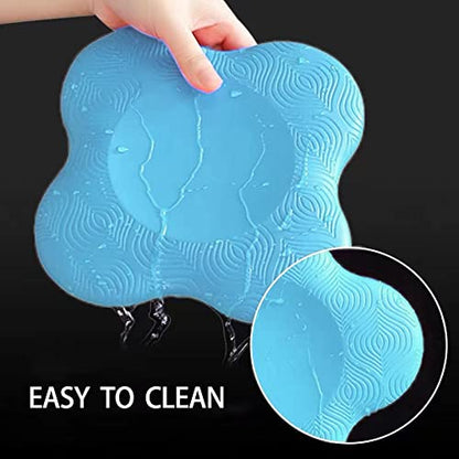 Yoga Knee Pad Cushion Extra Thick for Knees Elbows Wrist Hands Head Foam Yoga Pilates Work Out Kneeling pad - color: lake blue