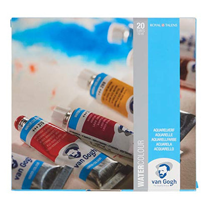 Van Gogh Watercolor Paint Set, 20x10ml Tube Set - color: 20 General (Standard Box), style: 10ml Tube