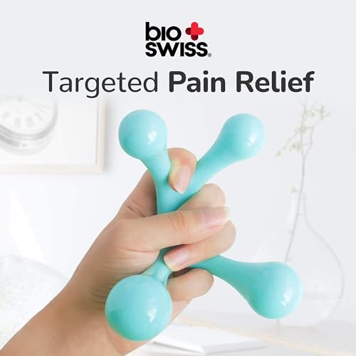 BioSwiss 2-Pack Handheld Full Body Massager, 4-Leg Pressure Point Tool for Back, Neck, and Shoulder, Includes 1 Large and 1 Small - style: 2-Pack Full Body Massager