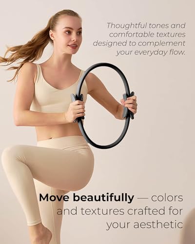 Pilates Kit | Pilates Equipment Set for Home Workouts | Accessories & Guide - color: Black, style: Essential Kit - 3PC
