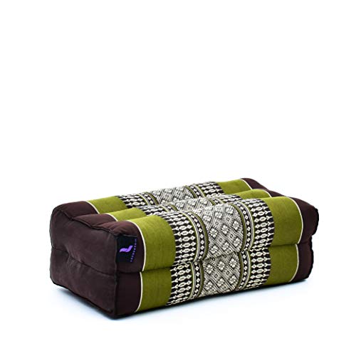 Leewadee 요가 블록 쿠션 35.6 x 17.8 x 11.4cm(14 x 7 x 4.5인치) - 카폭 요가 및 명상