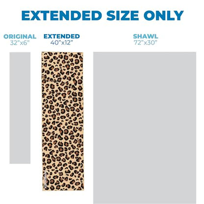 SHAKEitCOOL Extended Size Cooling Towel – Be Cool in Style - Heat Relief, Soft, Lightweight, Sun Protection, Easy Clean - Perfect for Biking, Hiking, Running, Yoga, Golf, Gardening - Cheetah Print M - color: Cheetah Print
