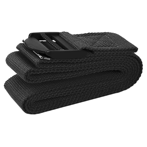 BalanceFrom 7-Piece Yoga Set with 71x24x0.5 Inches Extra Thick Mat and Carrying Sling – Includes 2 Blocks, Stretch Strap, 2 Towels, and Knee Pad for Home, Studio, and Gym Workouts - color: Black