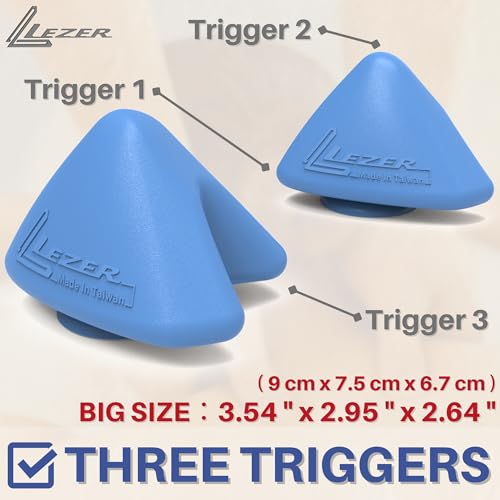 LEZER Large Trigger Massage Point, Manual Massage Ball, Hip Hook, Muscle Knot Release Tool, Deep Tissue Relief, Hip Flexor Iliacus Back Psoas Hand Foot Myofascial Physical Therapy, 3.5 inｘ3 in, Blue - style: 05 - Large Trigger Blue