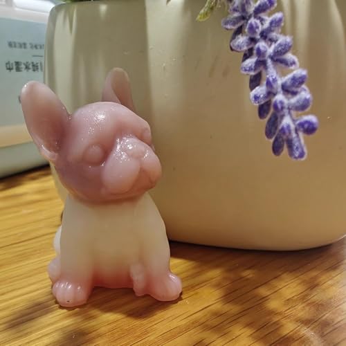 5 PCS Dog Silicone Molds, 3D Animal Resin Candle Soap Making Molds,Animals Casting Silicone Molds for Wax, Soap, Resin Craft, Plaster,Cake Decor, Keychain DIY, Home Decoration