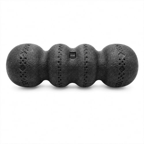 Double Peanut Massage Roller for Deep Tissue Relief, Spinal Alignment Gap, Micro-Perforation Texture, Targets Back, Neck & Legs