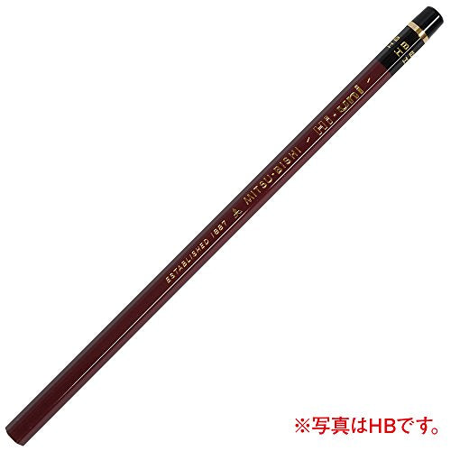 Uni Hi-Uni Wooden Pencil - 10B - Box of 12 (HU10B) - style: 10B