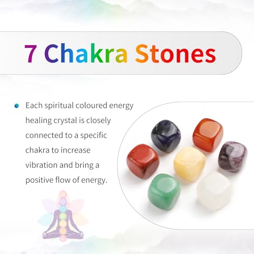 TUMBEELLUWA Reiki 7 Chakra Stone Beads Eyeglasses Chain for Women Men - color: Black