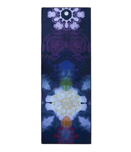 Manduka Yogitoes Hot Yoga Mat Towel - 71" | Moisture Activated Grip | Patented Silicone Nubs | Highly Absorbent, Durable & Easy Care | Made from Recycled Materials | 71 x 24 Inches | Chakra Residence - color: Chakra Residence, size: 71" x 24"