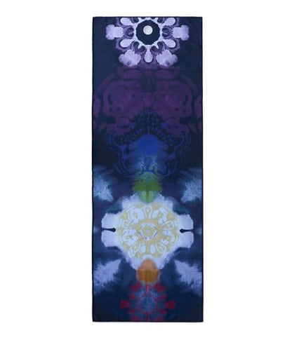 Manduka Yogitoes Hot Yoga Mat Towel - 71" | Moisture Activated Grip | Patented Silicone Nubs | Highly Absorbent, Durable & Easy Care | Made from Recycled Materials | 71 x 24 Inches | Chakra Residence - color: Chakra Residence, size: 71" x 24"