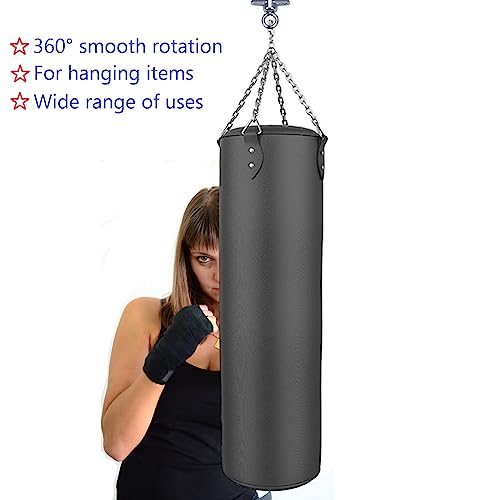 Bearing Swing Hanger Antirust Heavy Duty 360°Rotation 1200LB Capacity Playground Yoga Hammock Chair, Rope sandbag Porch Swing - style: Only 360° Rotation